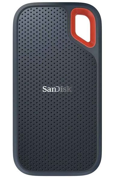 SanDisk Extreme Portable SSD, USB-C, 500GB, Silver