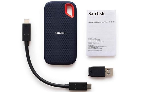 SanDisk Extreme Portable SSD, USB-C, 2TB, Silver - Duplicated