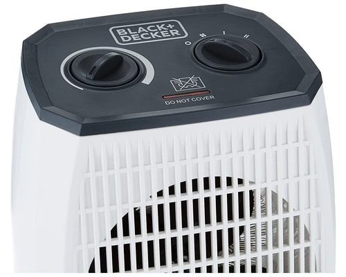 Black and Decker Electric Fan Heater, 2000 Watt, White