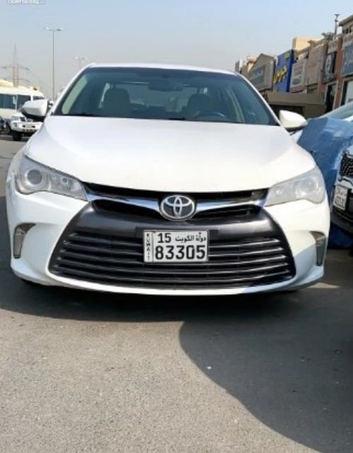 Toyota Camry 2017, automatic, white color, for monthly rent