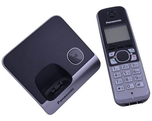 هاتف أرضي لاسلكي باناسونيك KX-TG6711، شاشة ال سي دي 1.8 بوصة، أسود