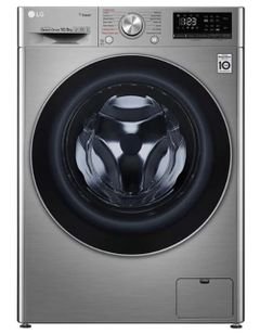 LG Automatic Washing Machine, 10.5 kg, Front Door, 1400 RPM, Smart, Stainless Steel Color