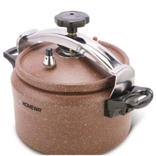 Homeway Marble Steam Pressure Cooker, 9 kg, Non-Stick, Brown