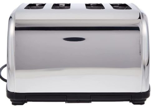 Black and Decker Pop Up Toaster, 4 Slices, 1800 Watt, Silver