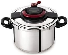 Tefal Clipso Pressure Cooker, 10 Liter, Stainless Steel, Silver