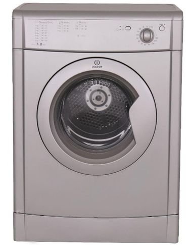 Indesit 7kg Tumble Dryer, Front Loading, Silver