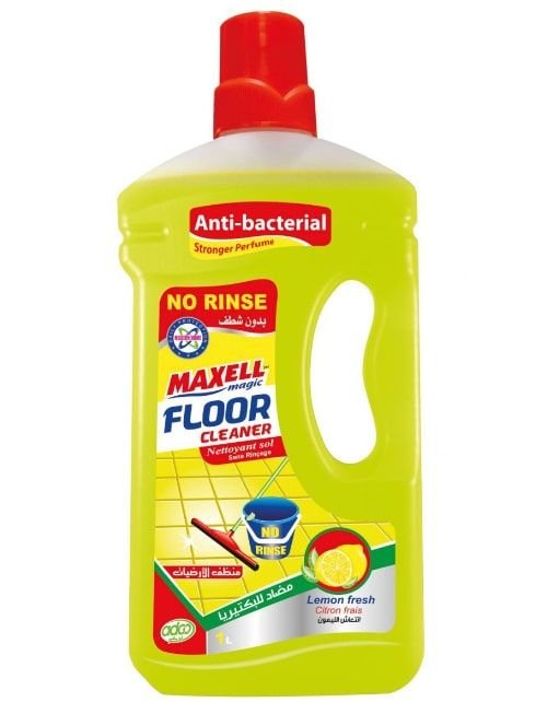 Maxell Magic Floor Cleaner and Freshener, Lemon Scent , 1 Liter