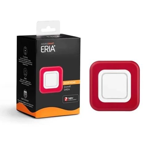 AduroSmart Siren Home Alarm, Smartphone Control, White & Red Color