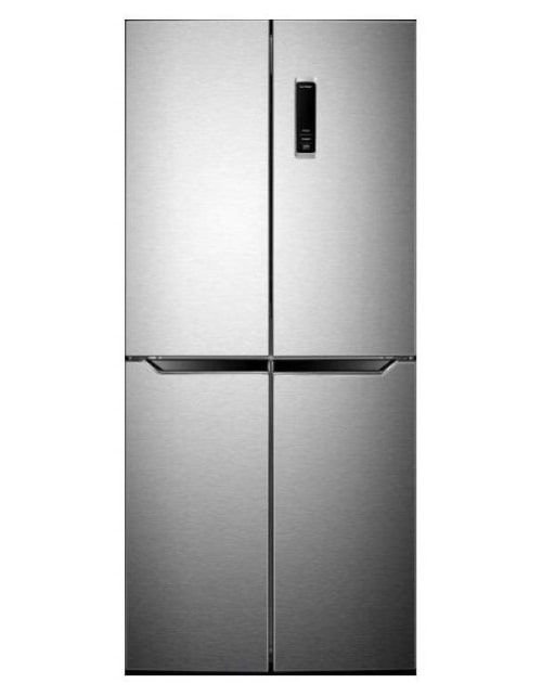 Haier Refrigerator Four Doors Bottom Freezer No Forest, 445 Liters, Silver