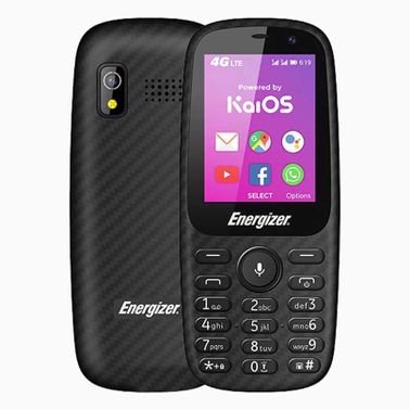 Energizer E241s Phone, Dual SIM, 2.4 Inch Display, 512MB Storage, Black