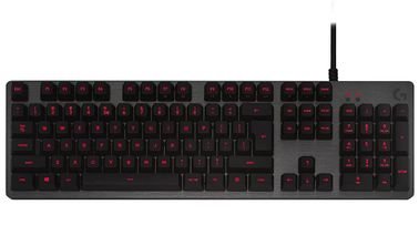 لوحة مفاتيح لوجيتك G413، مفاتيح ميكانيكية، إضاءة خلفية، لون أسود