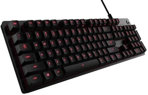 لوحة مفاتيح لوجيتك G413، مفاتيح ميكانيكية، إضاءة خلفية، لون أسود
