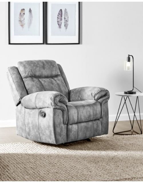 Layton Relaxing Sofa, Manual Adjustment, Gray