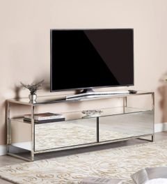 Vista TV Unit up to 55 Inch with 2 Drawers, Silver