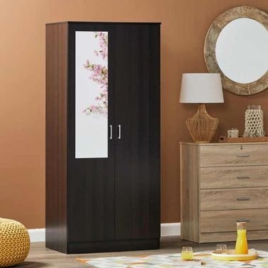 Wardrobe for Kids from Camelia, Engineered Wood, 2 Doors, With Mirror, Brown Color