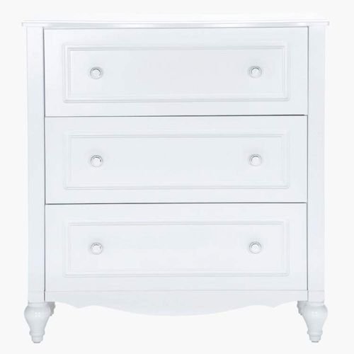 Dressing Table for Kids from Aurora, 3 Drawers, MDF Wood, White Colot