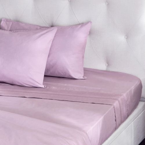 Eternity Luxe Stretchy Flat Sheet, Super King Size, Elder Berry