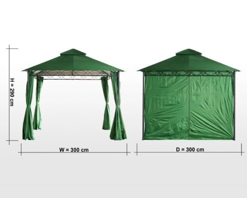 مظلة خارجية جازبينو من ديلوكس، لون أخضر