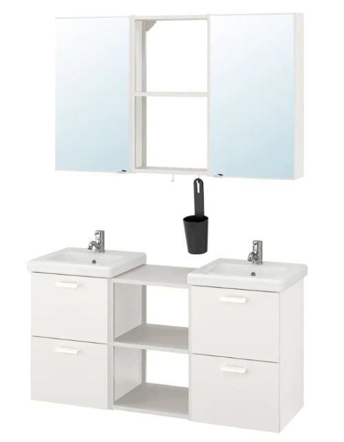 IKEA Bathroom set, 22 pieces, ENHET / TVÄLLEN