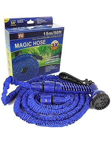 Generic Magic House Expandable Water Hose 15 Meters Blue Color