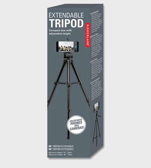 Camera Tripod from Kikkerland, 72 cm Height, Grey Color