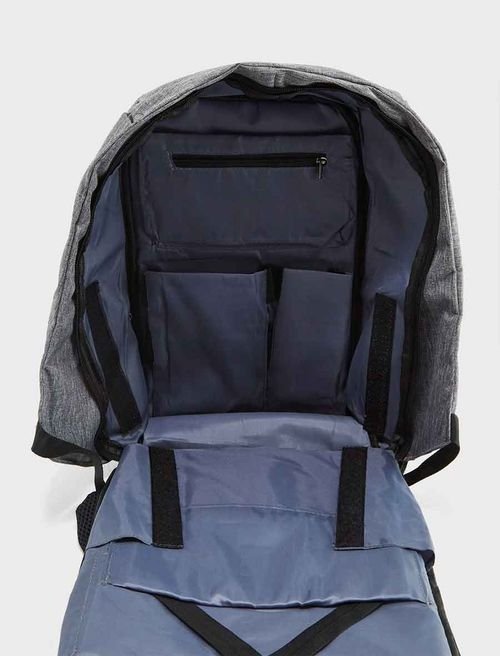 Seventy Five Laptop Backpack, Textile, Grey & Black