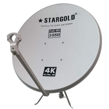طبق ستلايت ستارجولد SG مقاس 100 سم، نطاق Ku كسب الإشارة 12.5 جيجاهرتز، مع حامل