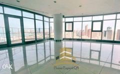 Full Floor Apartment For Rent in Salmiya, 300 SQM, 3 Rooms, Sea View