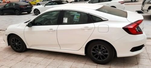 Honda Civic 2021 for daily rent, white color