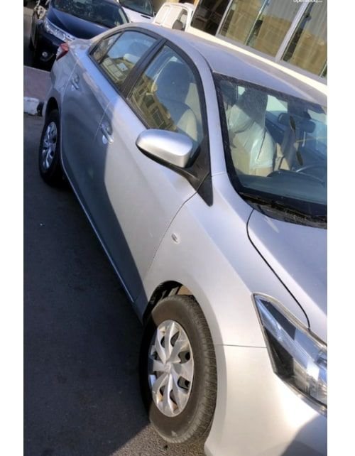Toyota Yaris 2017 for monthly rent, silver
