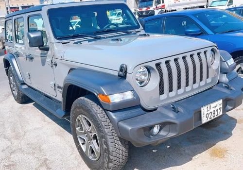 Jeep Wrangler 2021 for monthly rent, Gray
