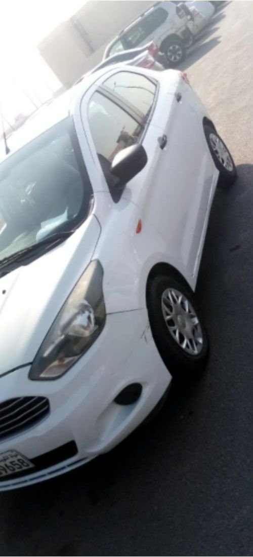 Ford Figo 2016 for monthly rent, white