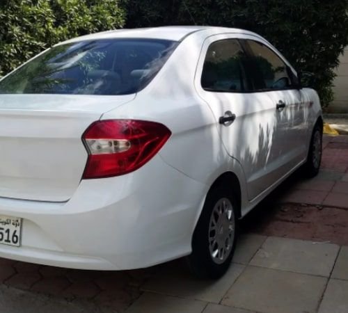 Ford Figo 2016 for monthly rent, white