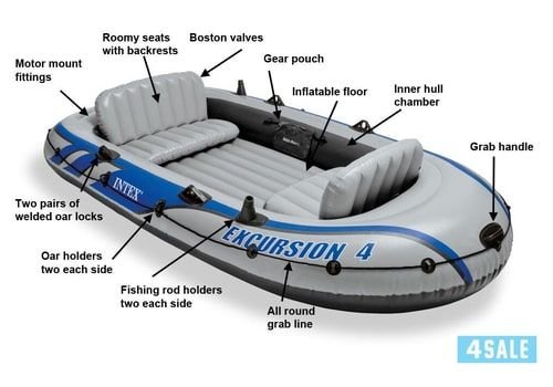 قارب إنتكس Excursion5 جديد، 5 أشخاص، قابل للنفخ